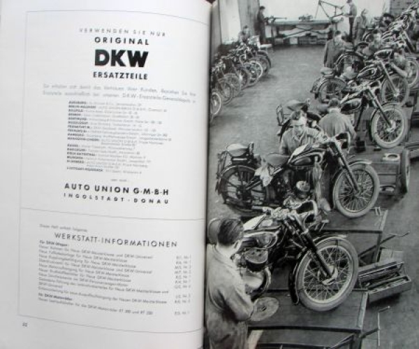 "DKW Praxis" DKW-Magazine 1952 complet Year in original folder (6824)